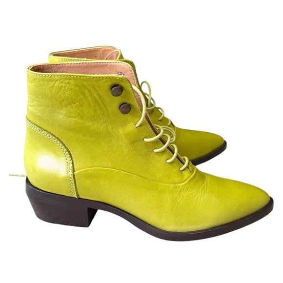 Intentionally Blank West Lace Up Ankle Boot Green EU 37 - Picture 7 of 13